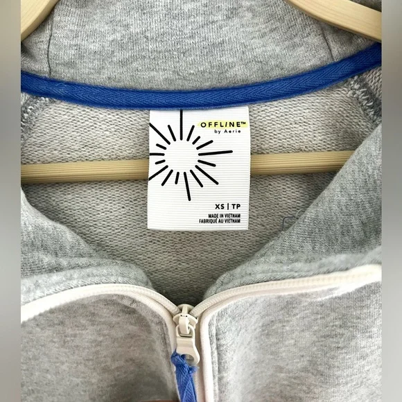 Aerie Offline Grey Hoodie Size XS - Picture 2 of 2